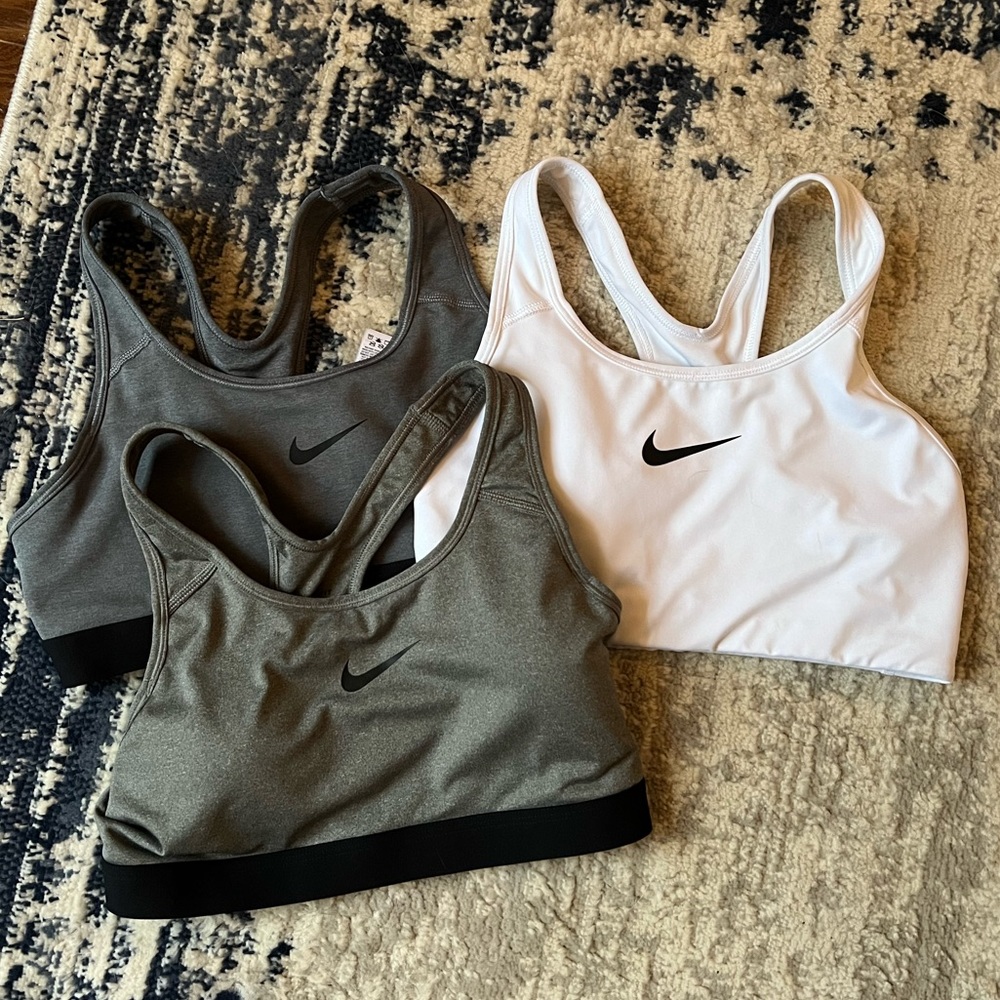 3 Nike sports bras